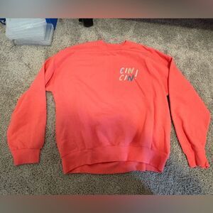 Pink Lily Coral Sweatshirt NWOT